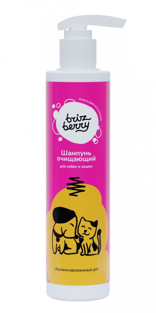 Brizberry (Бризберри) шампунь с пантенолом для собак и кошек фл. 400 мл