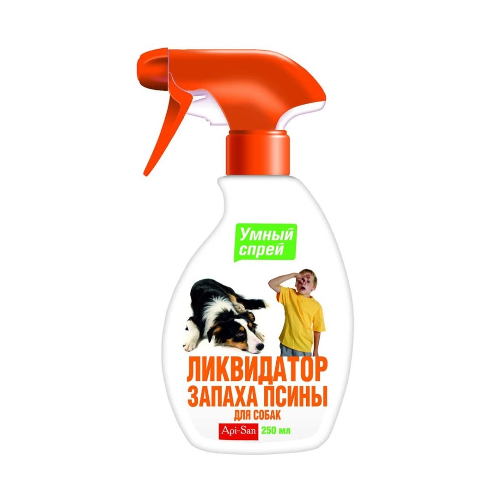 Умный спрей Ликвидатор запаха псины для собак фл. с триггером 200 мл