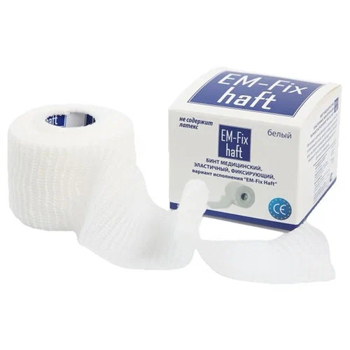 Бинт медицинский эластичный фиксирующий вариант исполнения EМ-Fix Haft 4смХ20м
