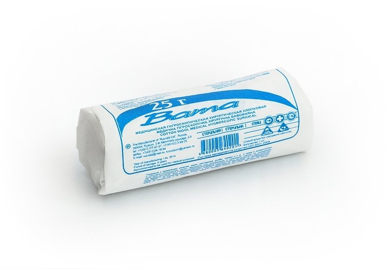 Вата Русвата хирург. нестер. 25г