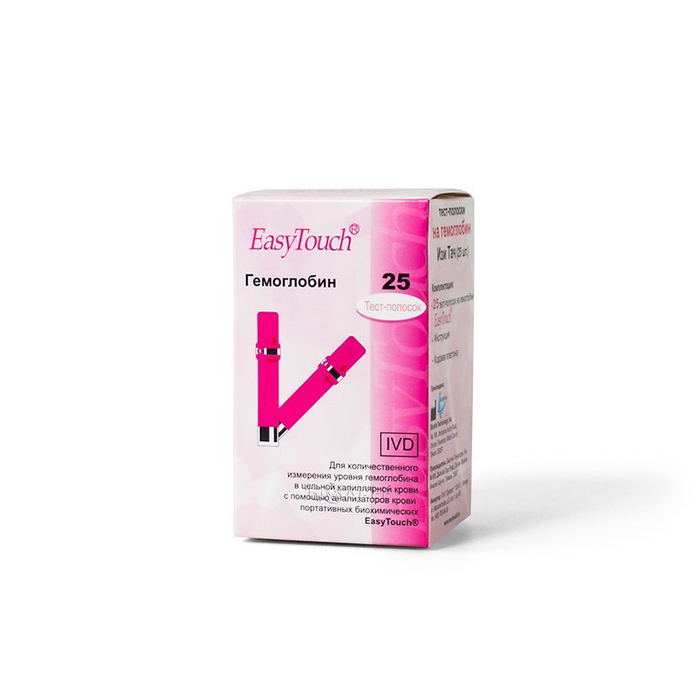 Тест-полоски Изи Тач гемоглобин №25