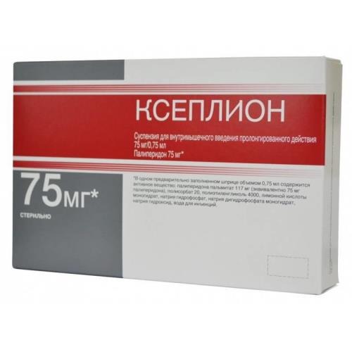 Ксеплион сусп. д/в/м введ. с пролонг. высвоб. 75мг/0,75мл шприц 0,75мл №1