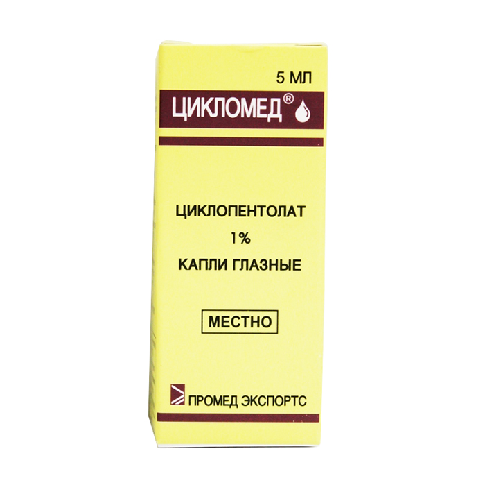 Цикломед капли глазные 1% фл.-капельница 5мл
