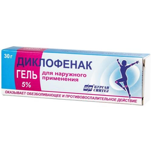 Диклофенак-АКОС гель д/наруж. прим. 5% 30г