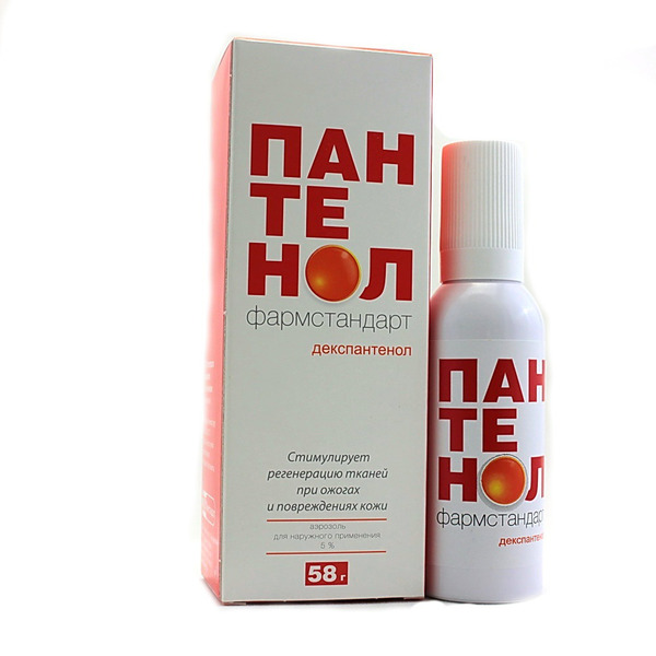 Пантенол Фармстандарт аэрозоль д/наружн.прим. 5% баллон 58г/ФС