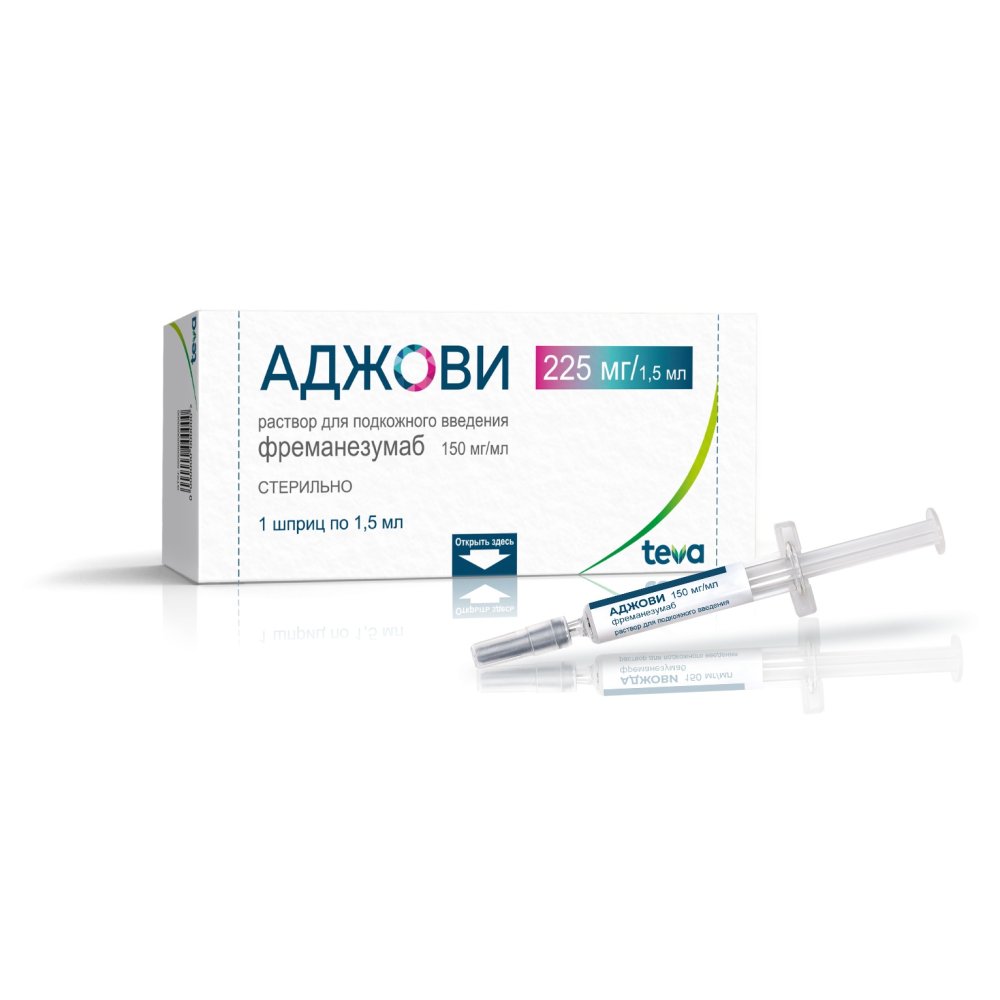 Аджови р-р д/п/к введ. 150мг/мл шприц 1,5мл №1/Веттер Фарма-Фертигунг/Меркле ГмбХ