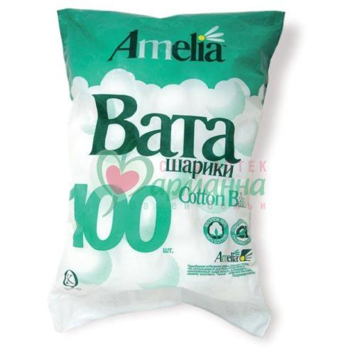 Ватные шарики Амелия мед. 70г
