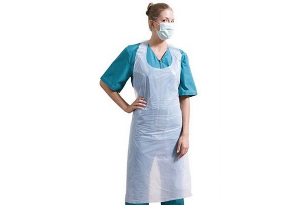 Фартук нестерильный ПНД 120х75мм 50 шт белый