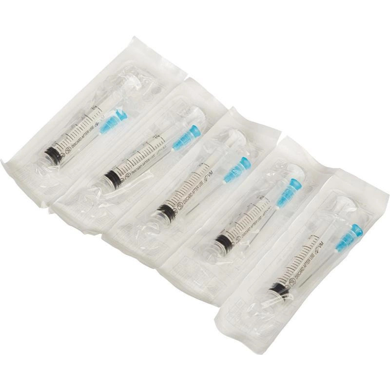 Шприц 2мл, 3-х комп., стер., луер-лок, 23G с иглой 0,6х30мм №1 (100шт/уп)/Фогт медикал