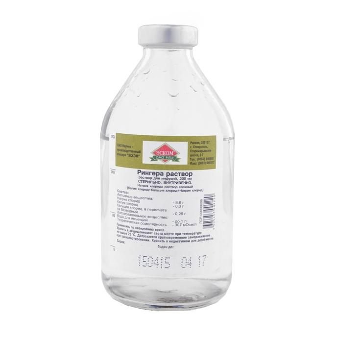 Рингера р-р д/инф. бут. 400мл №15/Мосфарм
