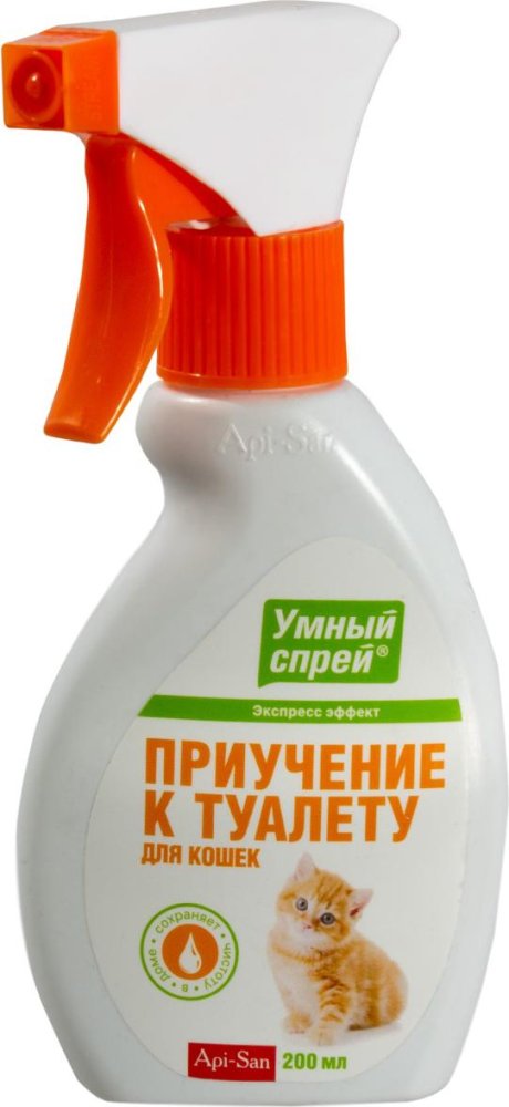 Умный спрей Приучение к туалету для кошек фл. с триггером 200 мл