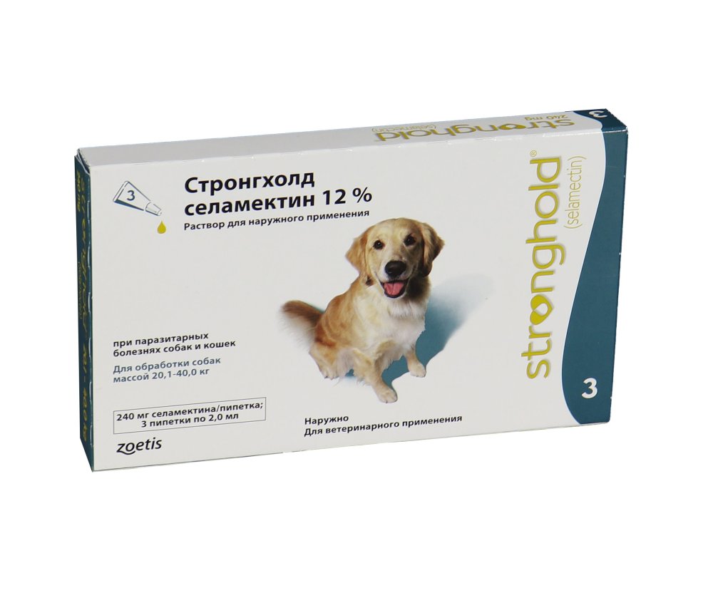 Стронгхолд капли для собак от 5,1 до 10,0 кг 60 мг пип. №3
