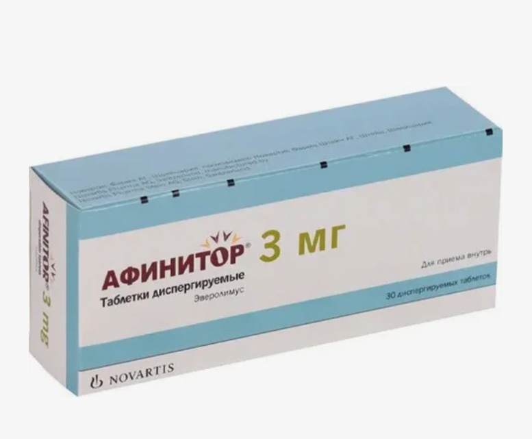 Афинитор таб. дисперг. 3мг №30