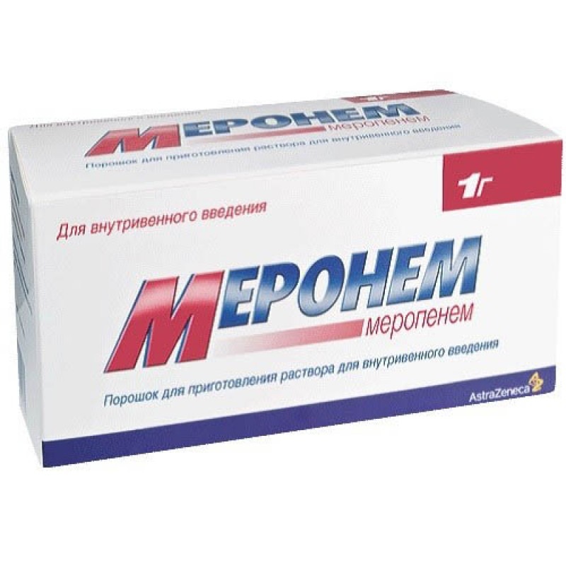 Меронем пор. д/приг. р-ра д/в/в введ. 1г №10/АстраЗенека ЮК Лимитед