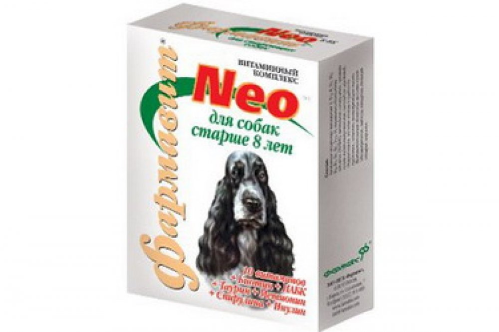 Фармавит Neo витамины для собак старше 8 лет таб. №90