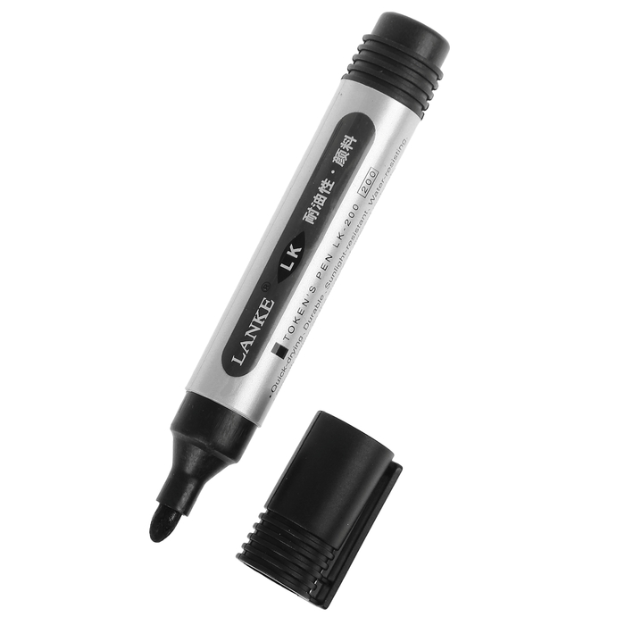 Маркер перманентный черный Бифа 2мм