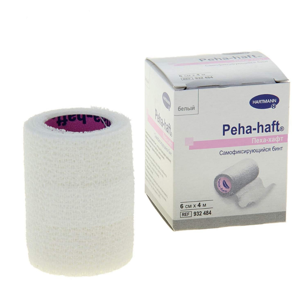Бинт Пеха-хафт эласт. самофикс. 4х4см (белый)