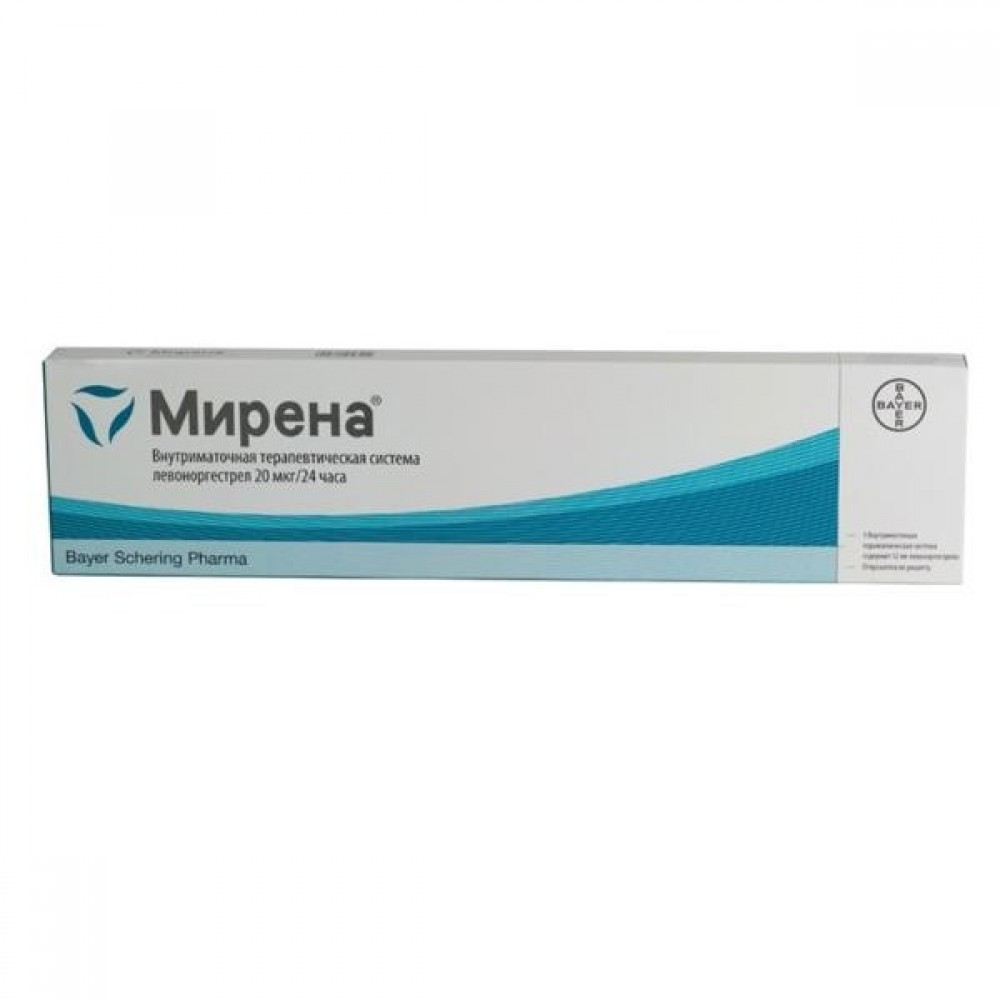 Мирена сист. внутримат. терапевт. 20мкг/24ч №1