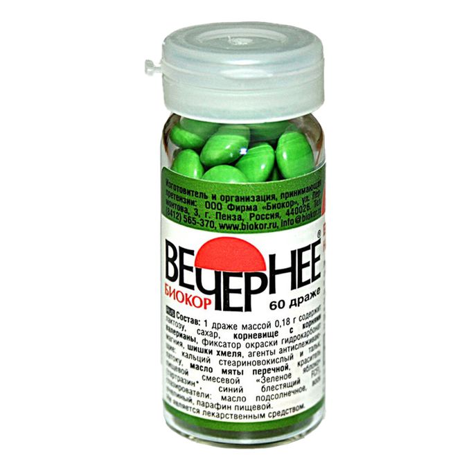 Вечернее Биокор таблетки №60 (БАД)