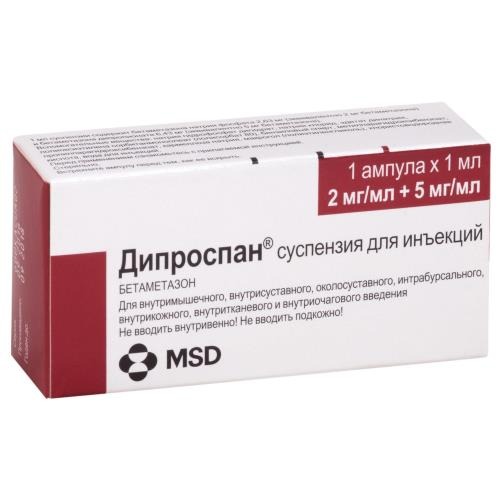 Дипроспан сусп. д/инъек. 2мг+5мг/мл амп. №1