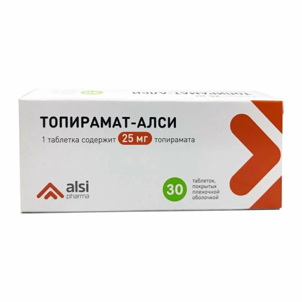 Топирамат-Алси таб. п/п/о 50мг №30