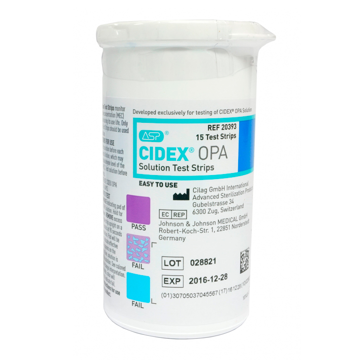 Тест-полоски на ср-во дезин. Сайдекс ОПА (15 тестов в пенале)