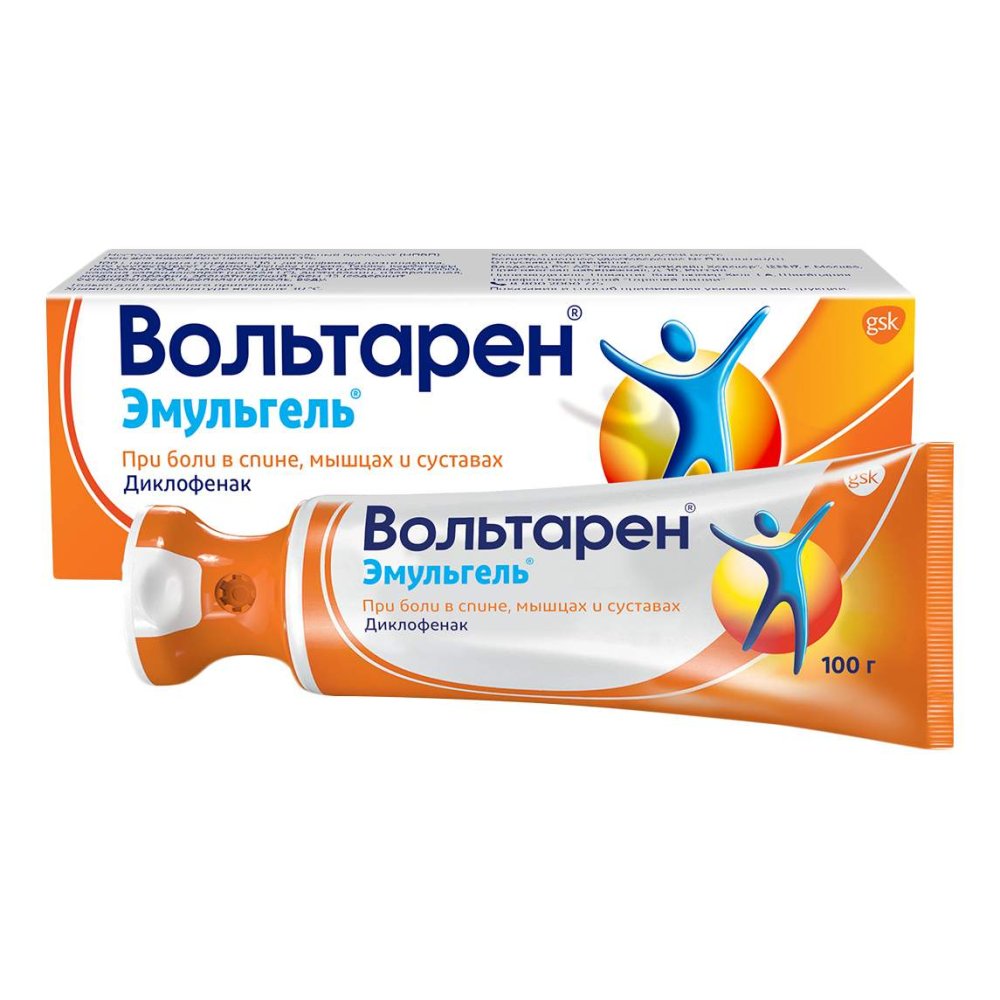 Вольтарен Эмульгель гель д/наруж. прим. 2% 100г