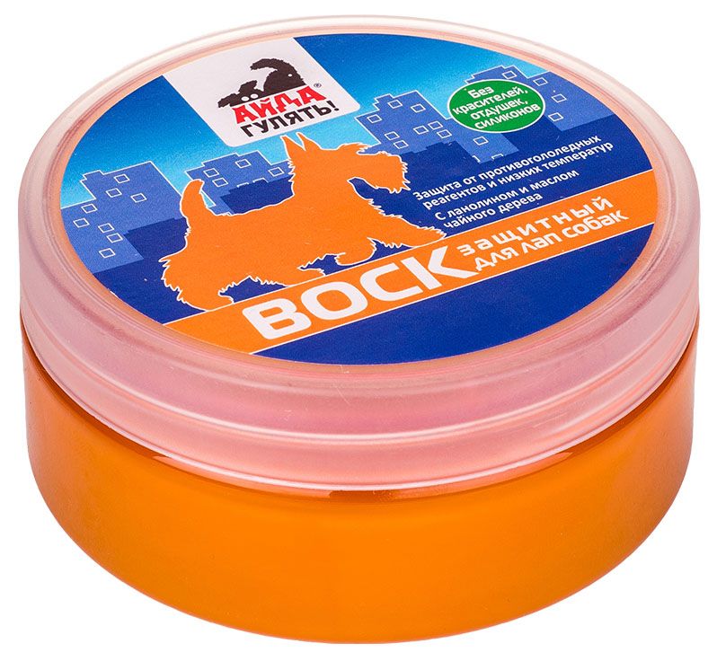Айда гулять! воск защитный для лап собак банка 100 г