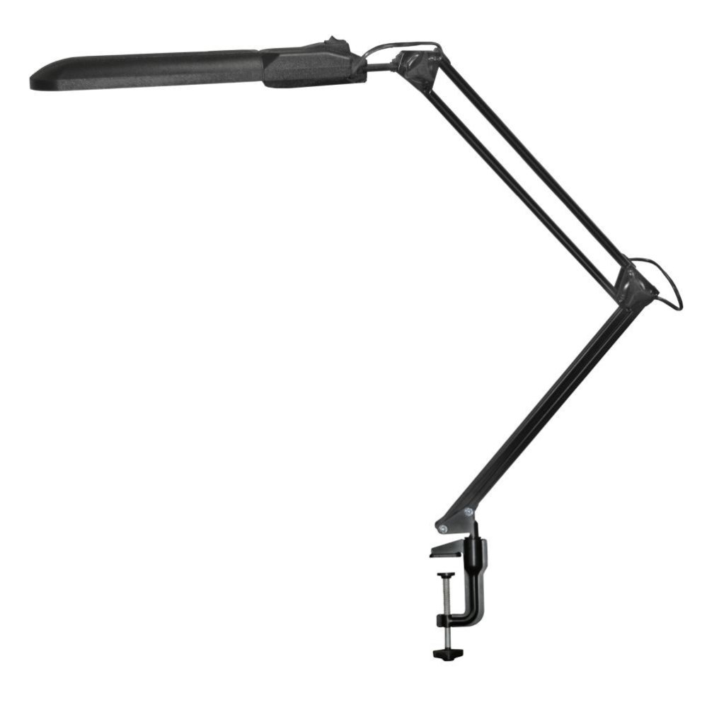 Светильник настольный Трансвит Дельта черный (металло-пластиковая струбциина)