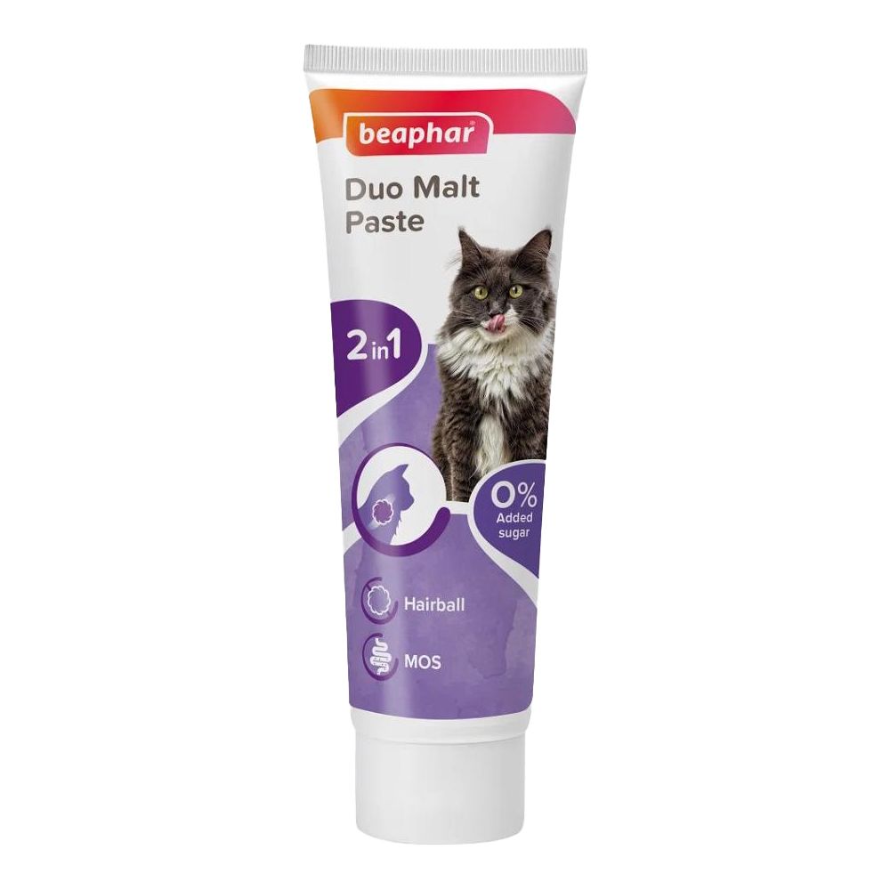 Беафар (Beaphar) мальт-паста для выведения шерсти из кишечника для кошек туба 100 г