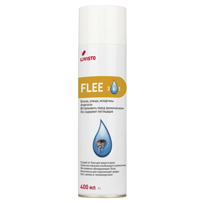 Фли (Flee) аэрозоль от блох и клещей фл. 400 мл
