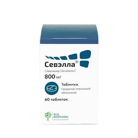 Севэлла таб. п/п/о 800мг №60