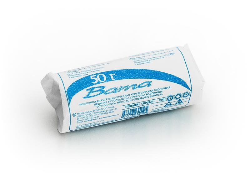 Вата Русвата хирург. нестер. 50г