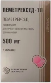 Пеметрексед-ТЛ лиоф. д/приг. р-ра д/инф. 500мг №1