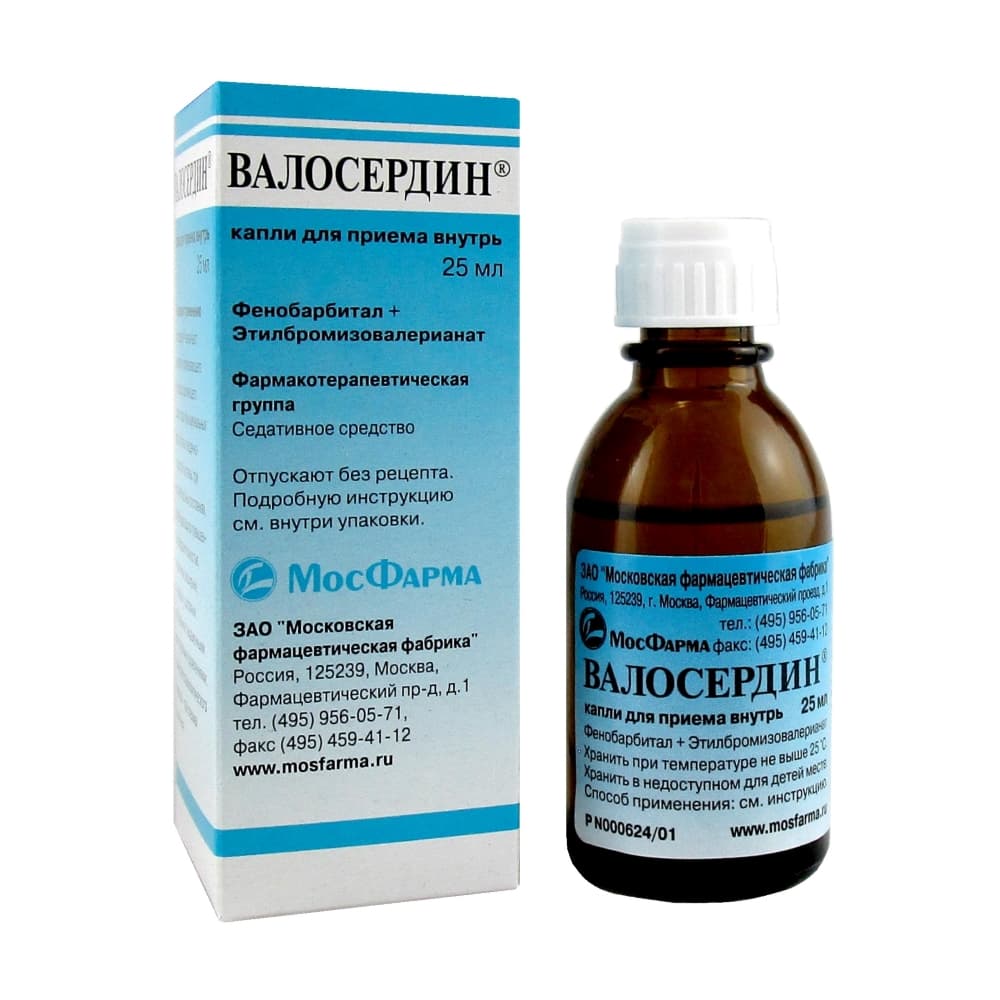 Валосердин капли д/пр. внут. 25мл/МФФ