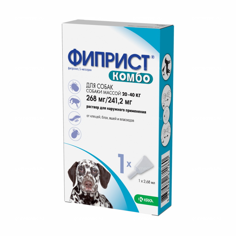Фиприст Спот Он капли для собак от 20 до 40 кг пип. 2,68 мл №3