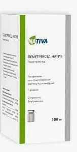 Пеметрексед-натив лиоф. д/приг. р-ра д/инф. 100мг фл. №1