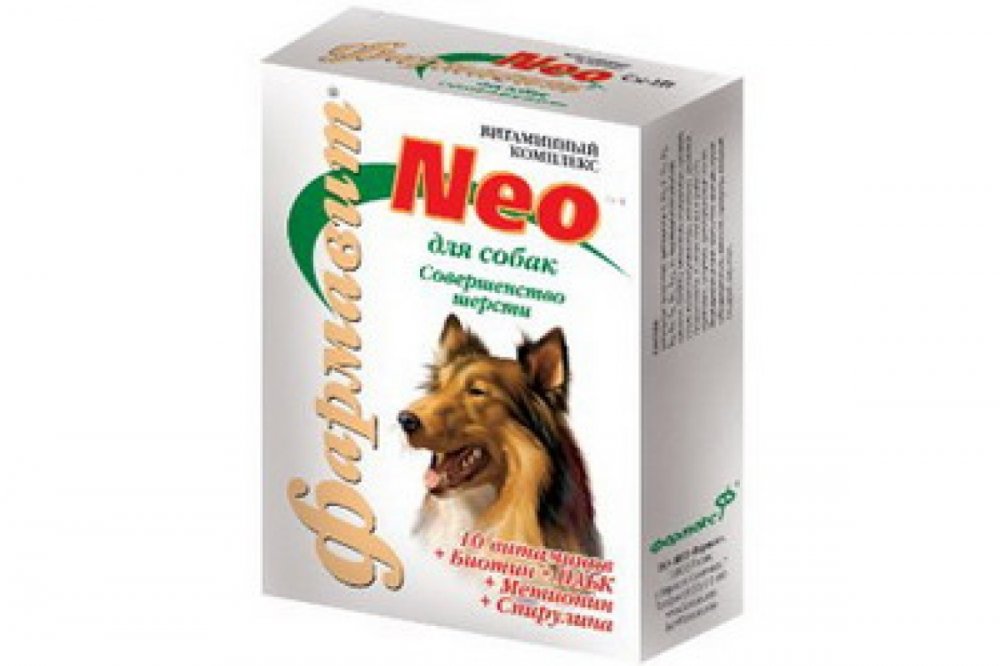 Фармавит Neo витамины для собак Совершенство шерсти таб. №90