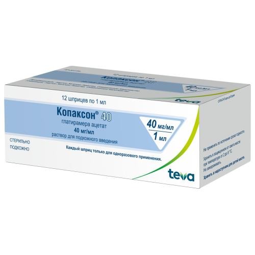 Копаксон-Тева р-р д/п/к введ. 40мг/мл шприц 1мл №12