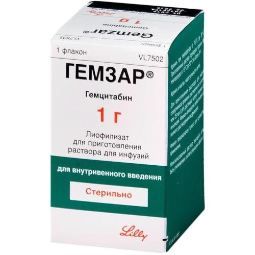 Гемзар лиоф. д/приг. конц. д/приг. р-ра д/инф. 1г №1