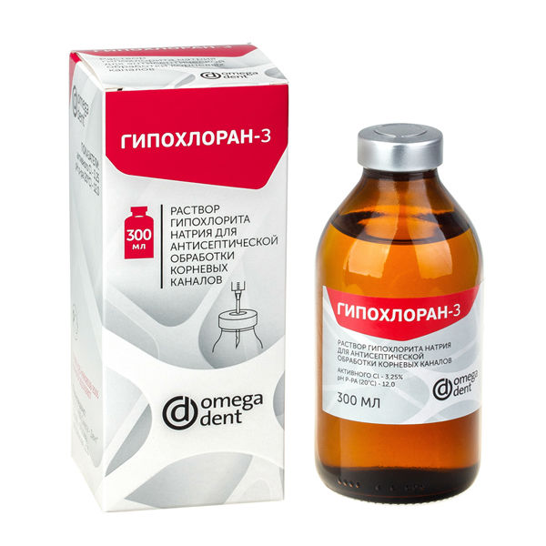 Гипохлоран-3 р-р гипохлорита Na 3,25% 300мл