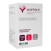 Фортека конц. д/приг. р-ра д/инф. 20мг/мл фл. 5мл