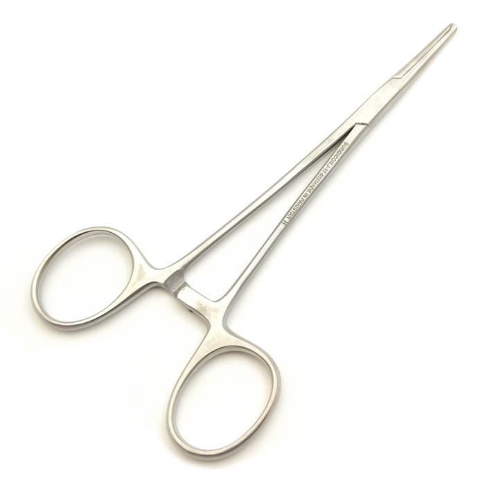 Зажим Сурджикон кровоостанавливающий 1х2 зубчатый изогнутый №2 160мм J-17-126