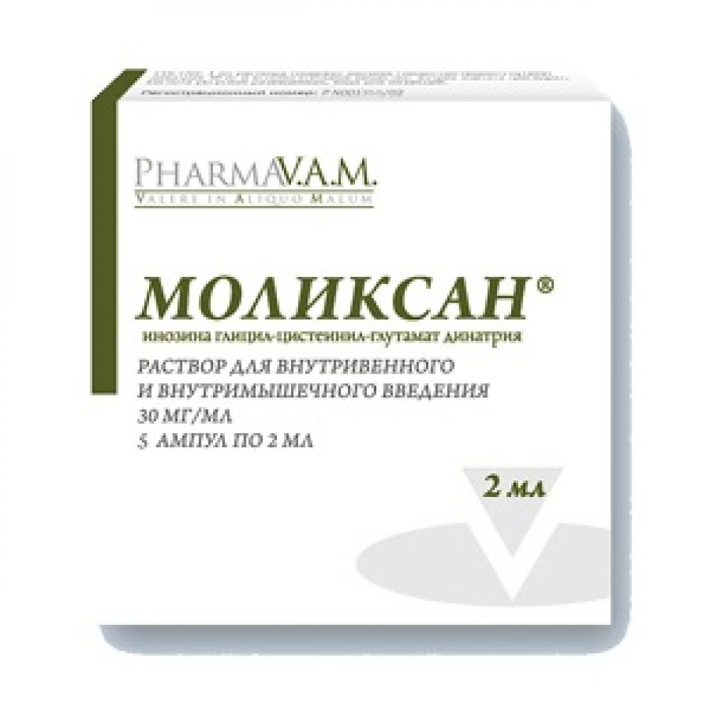 Моликсан р-р д/в/м и в/в введ. 30мг/мл амп. 2мл №5
