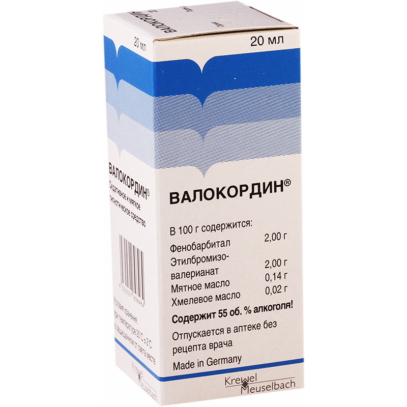 Валокордин капли д/пр. внут. 18,4мг+18,4мг/мл 50мл