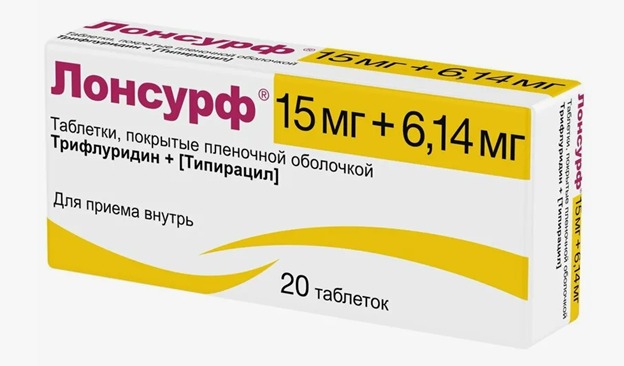 Лонсурф таб. п/п/о 15мг+6,14мг №20
