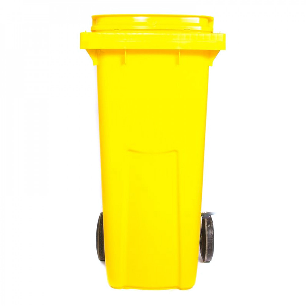 Контейнер Респект внутрикорпусной кл.Б (желтый) 2 колеса 120л